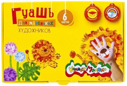 Гуашь 6цв 105мл Каляка-Маляка