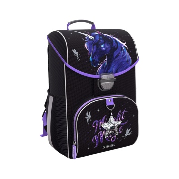 Ученический ранец с грудной перемычкой ErichKrause ErgoLine 15L Black Unicorn