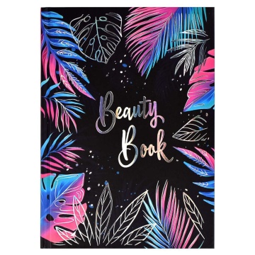 Записная книжка мастера красоты А5 128л. 7БЦ "Тропики" мат.лам., тисн.фольгой