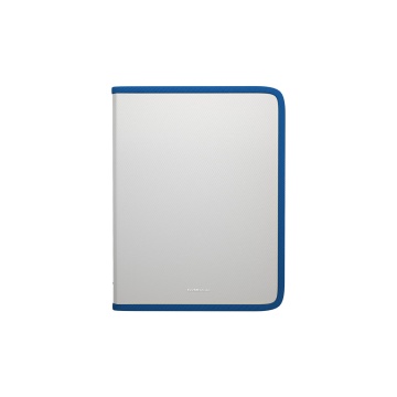 Папка для тетрадей на молнии пластиковая ErichKrause Diagonal Clear, с цветной молнией, A5+, ассорти