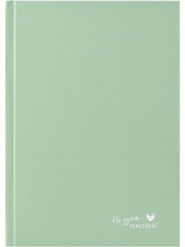 Ежедневник недат. А5 128л., 7БЦ "Пастельный зеленый" софт-тач
