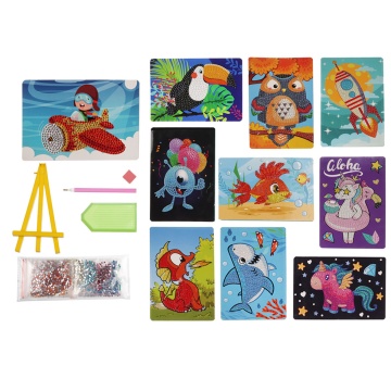 Мозаика алмазная детская. С мольбертом. "My favorite" 10*15 см. Частичная выкладка. В ассортименте