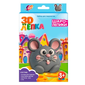 Набор с пластилином «Шаролепики. Мышка»