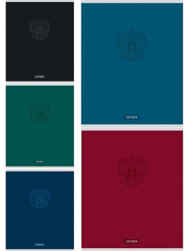 Тетрадь А5 48л кл. Проф-Пресс "Герб на однотонном фоне" обл.мел.бум.