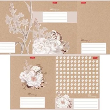 Тетрадь А5 18л лин. Hatber "Нежность" 5диз.в блоке, белизна 100%