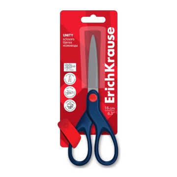 Ножницы EK "Unity" 16 см, синие