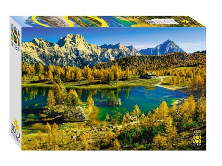 Пазлы 3000 элементов  850*1160мм.  "Озеро Федера. Италия"