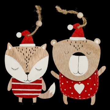 Украшение ErichKrause Decor Новогодний зверек 12см, дерево