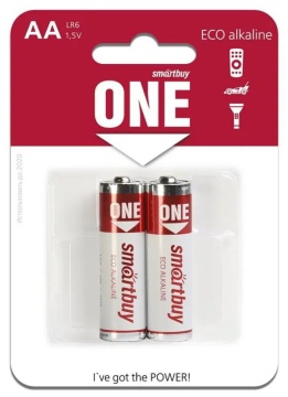 Батарейка LR-06 (АА) Smartbuy ONE,  блистер, цена за 1 шт