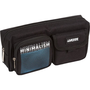 Пенал-косметичка (210*85*60) молния, ткань"Minimalism, карман обьемный,с кауч.аппликац.,на 50пр.