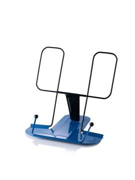 Подставка для книг, полностью металл, синяя