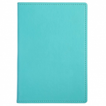 Ежедневник недат. А6 176л., 7БЦ, иск.кожа "Porcellana tinge. Бирюзовый" ляссе