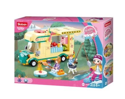 Конструктор пластм. Sluban "Дом на колесах" 314 дет.
