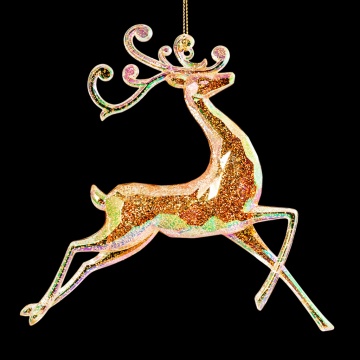 Украшение ErichKrause Decor Олень янтарный перламутр 15см