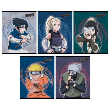 Тетрадь А5 48л кл. Полиграф Принт "Naruto" твин.УФ-лак, конгрев, белизна 100%