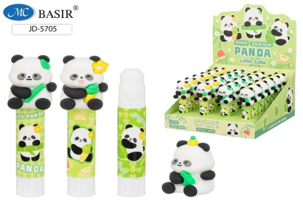 Клей-карандаш детский. "ПАНДА". Колпачок в виде панды, 9 гр.