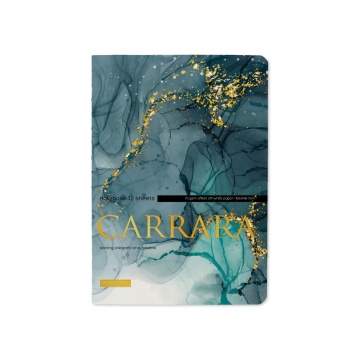 Записная книжка А6  32л. картон, мягк.пер. "Carrara. Bright" лин.