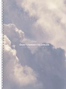 Тетрадь А4 7БЦ 96л кл. гребень Hatber "Dream" глянц.лам., перф.на отрыв