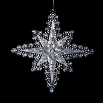 Украшение ErichKrause Decor Снежинка морозный узор 13см