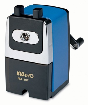 Точилка механическая, металл.корпус, ассорти