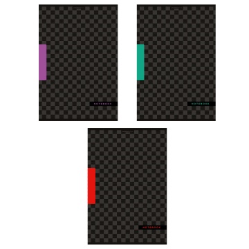 Тетрадь А4 48л кл. скоба Academy Style "Черная шахматка" твин УФ-лак