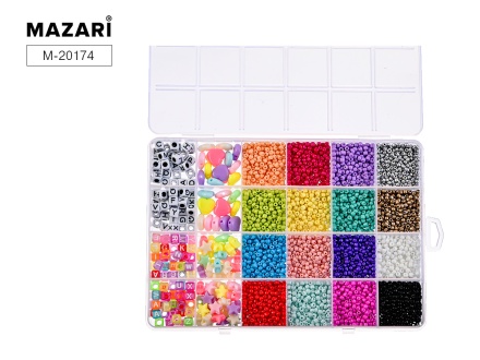 Набор бусин и бисера для творчества 19