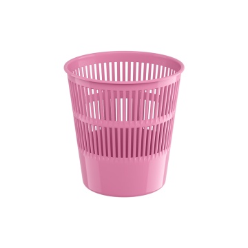 Корзина для бумаг сетчатая пластиковая ErichKrause Pastel, 9л, розовый