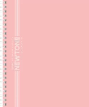 Тетрадь А5 96л кл. гребень Hatber "NEWtone PASTEL. Розовый кварц" софт-тач