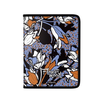 Папка для тетрадей на молнии пластиковая ErichKrause Tulips, A4 (в пакете по 4 шт.)