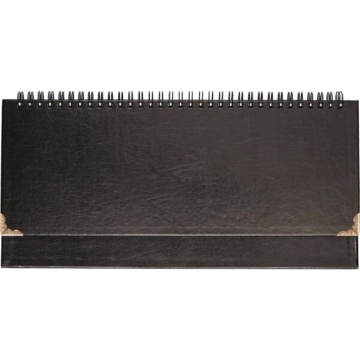 Планинг недат. 294*142мм 64л., гребень, иск.кожа "Bellagio" черный, тв. обложка