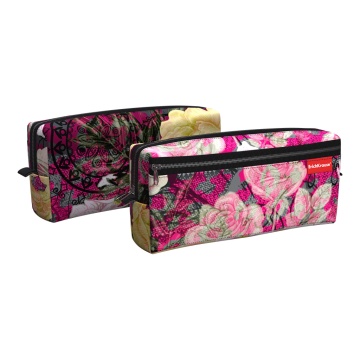 Пенал квадро с двумя отделениями ErichKrause 210x100x50мм Bouquet