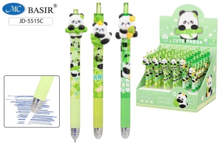 Ручка гелевая стираемая. "ПАНДА"