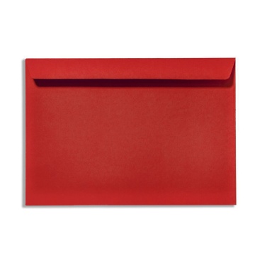 Конверт 162*229мм силик.лента, красный, 120гр