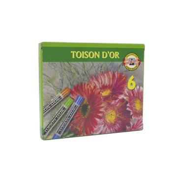 Пастель мягкая художественная KOH-I-NOOR "Toison D'or", 6 цв., круглое сечение