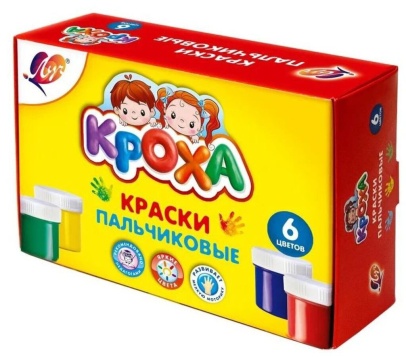 Краски пальчиковые 6 цв.(40 мл).
