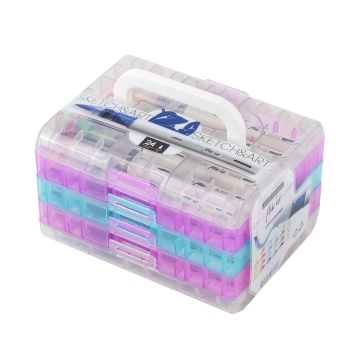 Набор маркеров акриловых  24цв. кистевидн. "Sketch and Art" 1-6мм, увеличенный объем