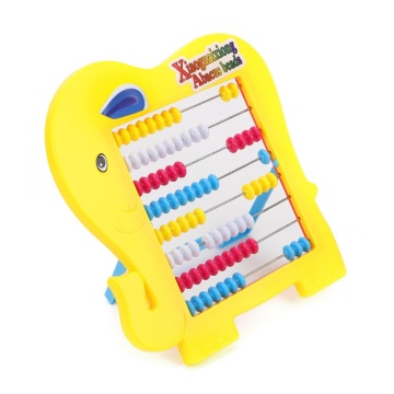 Счеты детские. Пластиковые, на подставке. 31*20 см. Цвета в ассорт. Слоник.