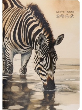 Скетчбук А4  20л., сшивка, 200гр/м2 "На рассвете - 1"