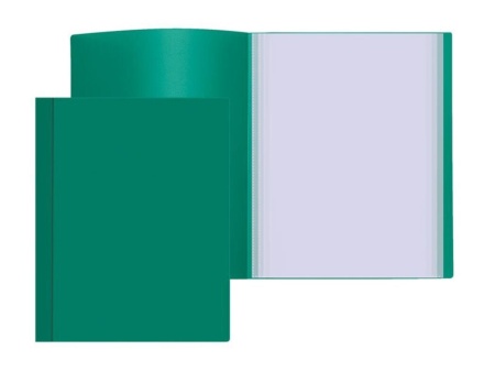 Папка файл А4  40лист 0.60мм, зелёная
