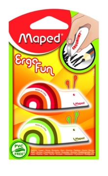 Ластик MAPED "Ergo", фигурный, цветной 2шт.