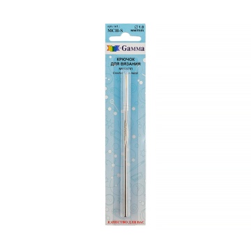 Крючок для вязания D=1,0мм, 12см сталь с покрытием