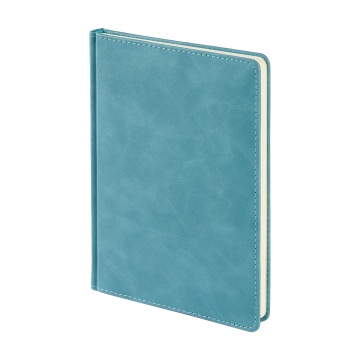 Ежедневник недат. А5 128л., кожзам, тв.обл. "Classic. Морская волна" ляссе