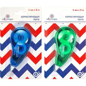 Корректирующая лента  Attomex  5мм*8м, прозр.корпус, регулир. ленты