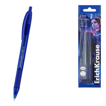Набор из 3 ручек шариковых автоматических ErichKrause U-209 Matic&Grip Original 1.0, Ultra Glide Tec