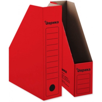 Накопитель архивный А4 глубина 75мм красный
