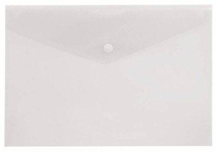 Конверт на кнопке А5 0,18мм однотонный бесцветный