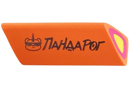 Ластик ПандаРог "Конфета" трехгранный, термопластичная резина, 60х20мм, цвет в ассортименте
