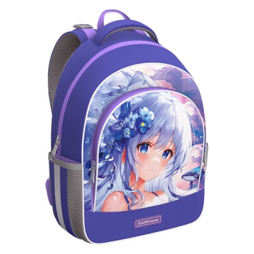 Ученический рюкзак с грудной перемычкой ErichKrause ErgoLine 15L Kawaii Whale