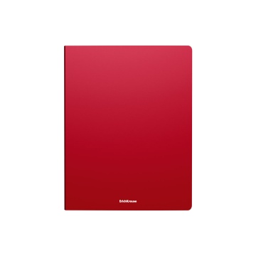 Папка на 2 кольцах пластиковая ErichKrause Matt Classic, 24мм, A4, красный (в пакете по 4 шт.)