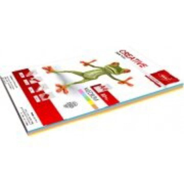 Бумага А4 цветная 100л (5цв. по 20л.) Микс МЕДИУМ,  радуга